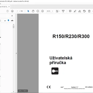 Ditch Witch R150/R230/R300 Uzivatelská příručka 053-2462 PDF